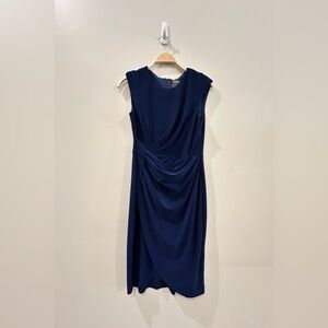 Taylor Navy Blue Midi Dress